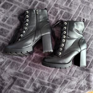 Sincerely Jules Black Combat Boots